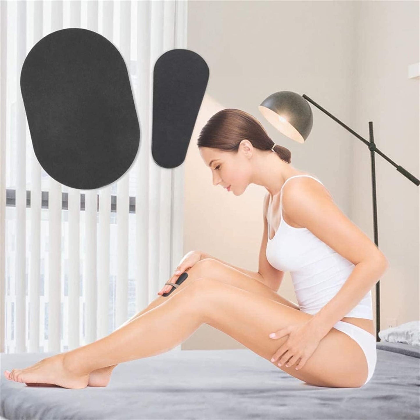 Set 80pcs Hair Removal Exfoliating Pads Smooth Legs Skin Arm Face Hair Remover Away Beauty & Personal Care Tiuimk