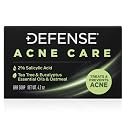 Defense Acne Care Bar Soap 4.2oz | contains 2% Salicylic Acid, Tea Tree & Eucalyptus Essential Oils & Oatmeal Beauty & Personal Care Defense Soap