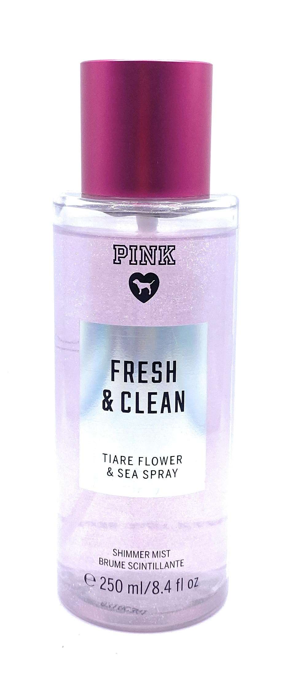 Victoria's Secret Pink Fresh & Clean Shimmer Scented Body Mist 8.4 Fluid Ounce Spray
