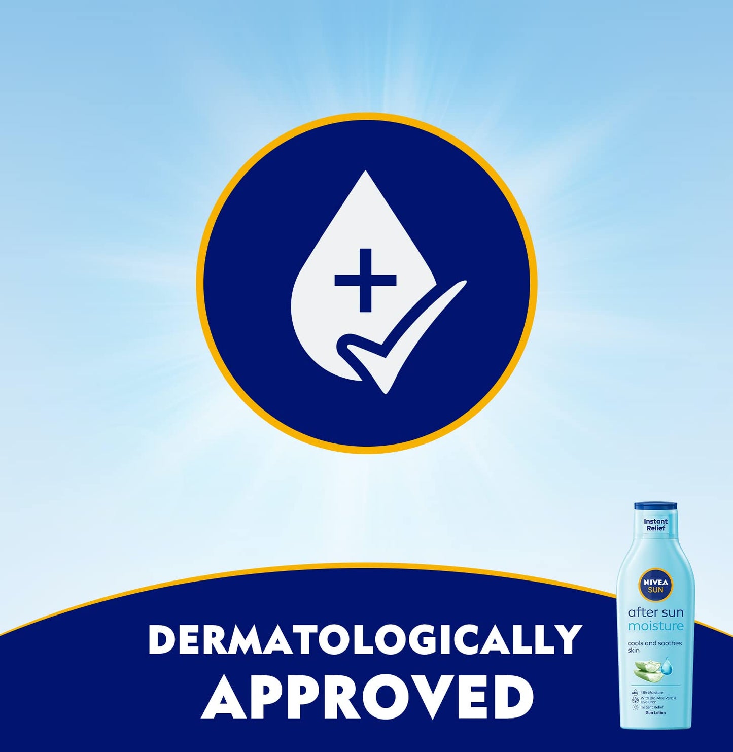 Nivea Sun Moisturising After Sun Lotion With Aloe Vera Silky Skin Feeling 200ml Beauty & Personal Care Nivea Sun