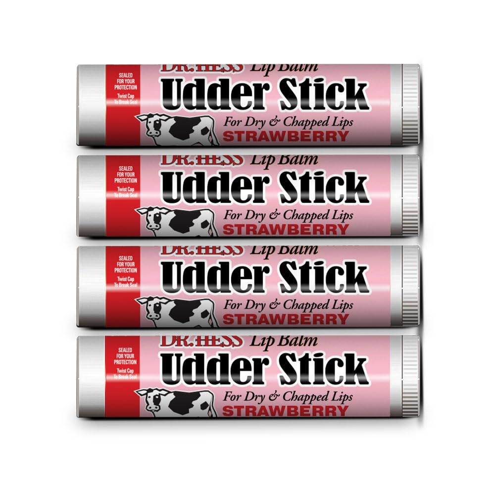 Dr. Hess Original Udder Stick Lip Balm, Soothing Moisturizer Sun Screen Balm for Dry Lips with Jojoba, Beeswax & Shea Butter, Total Lip Care Beauty and Personal Care Dr. Hess