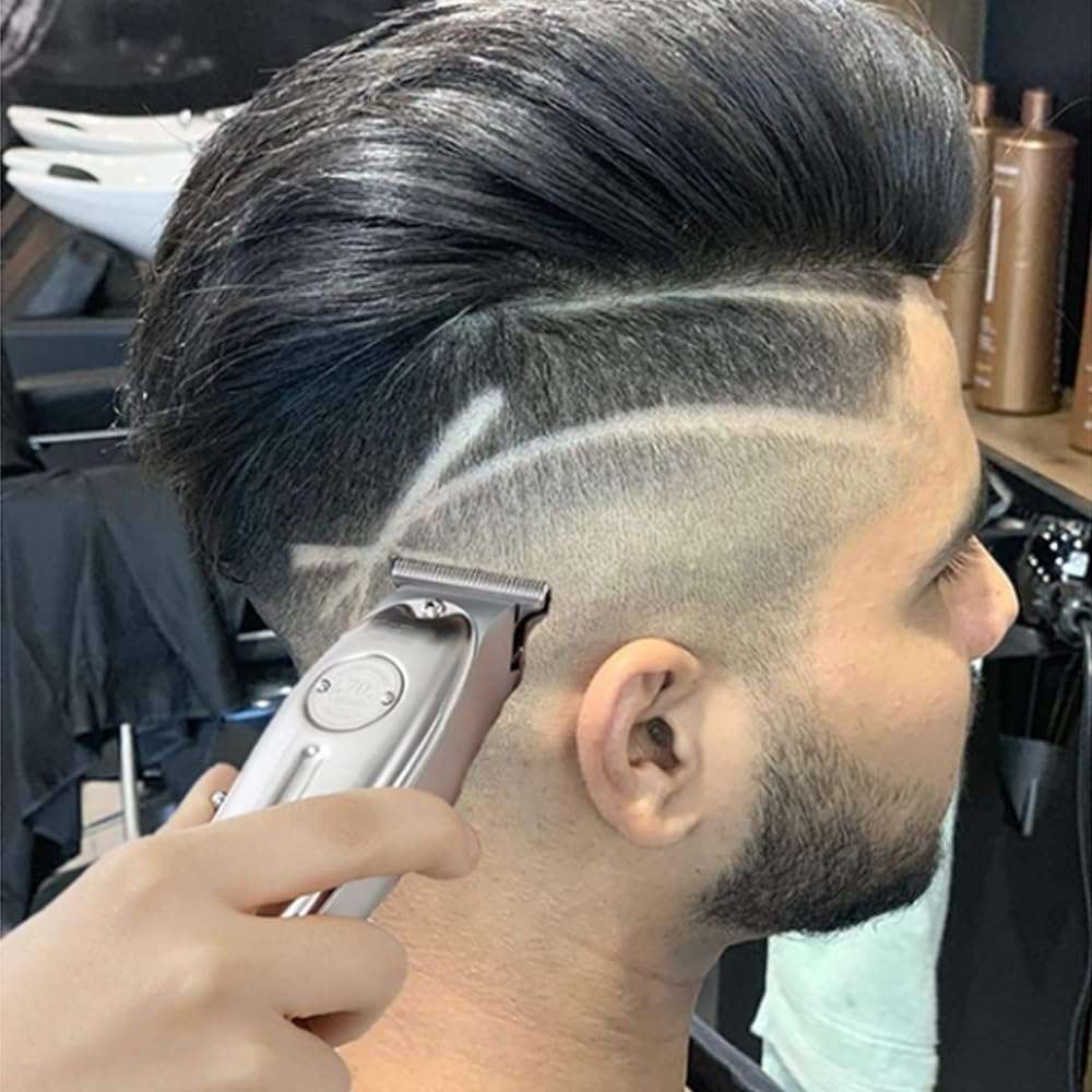 GLESVOWIO Mens Hair Clippers Professional Beard/Hair Trimmer with Bald Blade Hair Clippers for Men Stylists and Barbers Cordless Rechargeable(Gold) Beauty and Personal Care GLESVOWIO