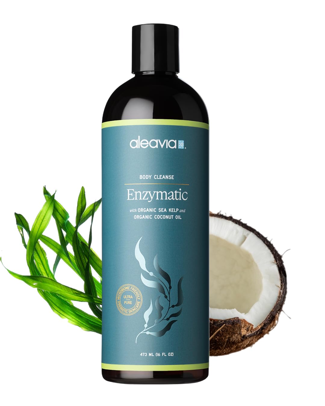 Aleavia Body Cleanse - Organic & All-Natural Prebiotic Body Wash - Fragrance-free and Sulfate-Free Enzymatic Body Cleanser - 16 Oz. Beauty & Personal Care Aleavia