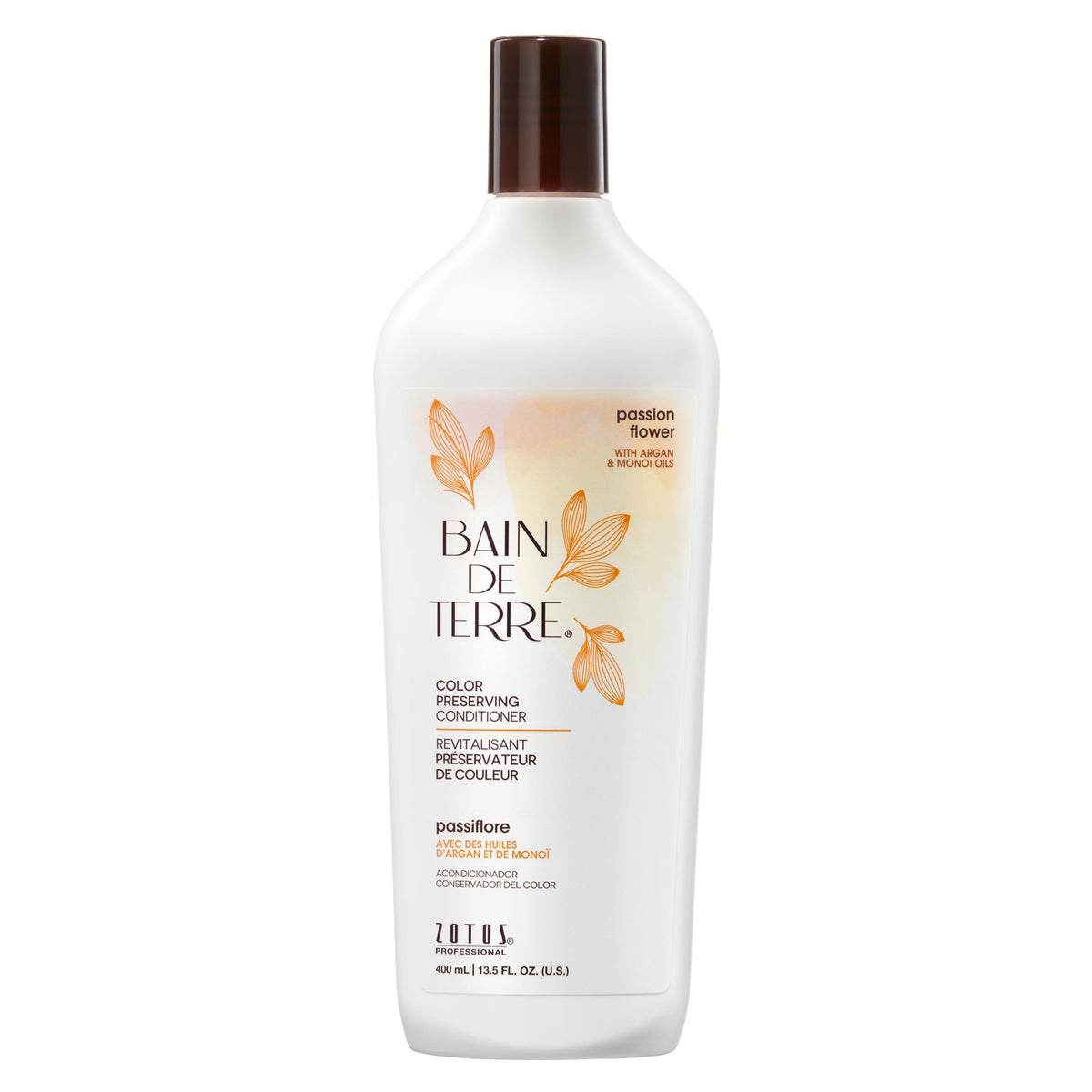 Bain de Terre Passion Flower Color Preserving Conditioner, Luxurious Hydration for Vibrant Color & Protection from Fading, with Argan & Monoi Oils Beauty & Personal Care Bain de Terre