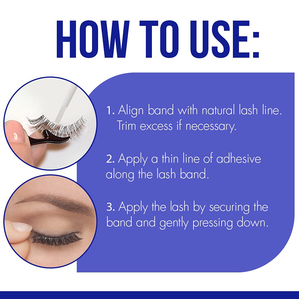 DUO Quick-Set Strong Hold Eyelash Lash Glue - White/Clear,Latex-Free,Waterproof,Fast Drying Strip Lash Adhesive 0.18 oz,(Pack of 4) Beauty and Personal Care DUO