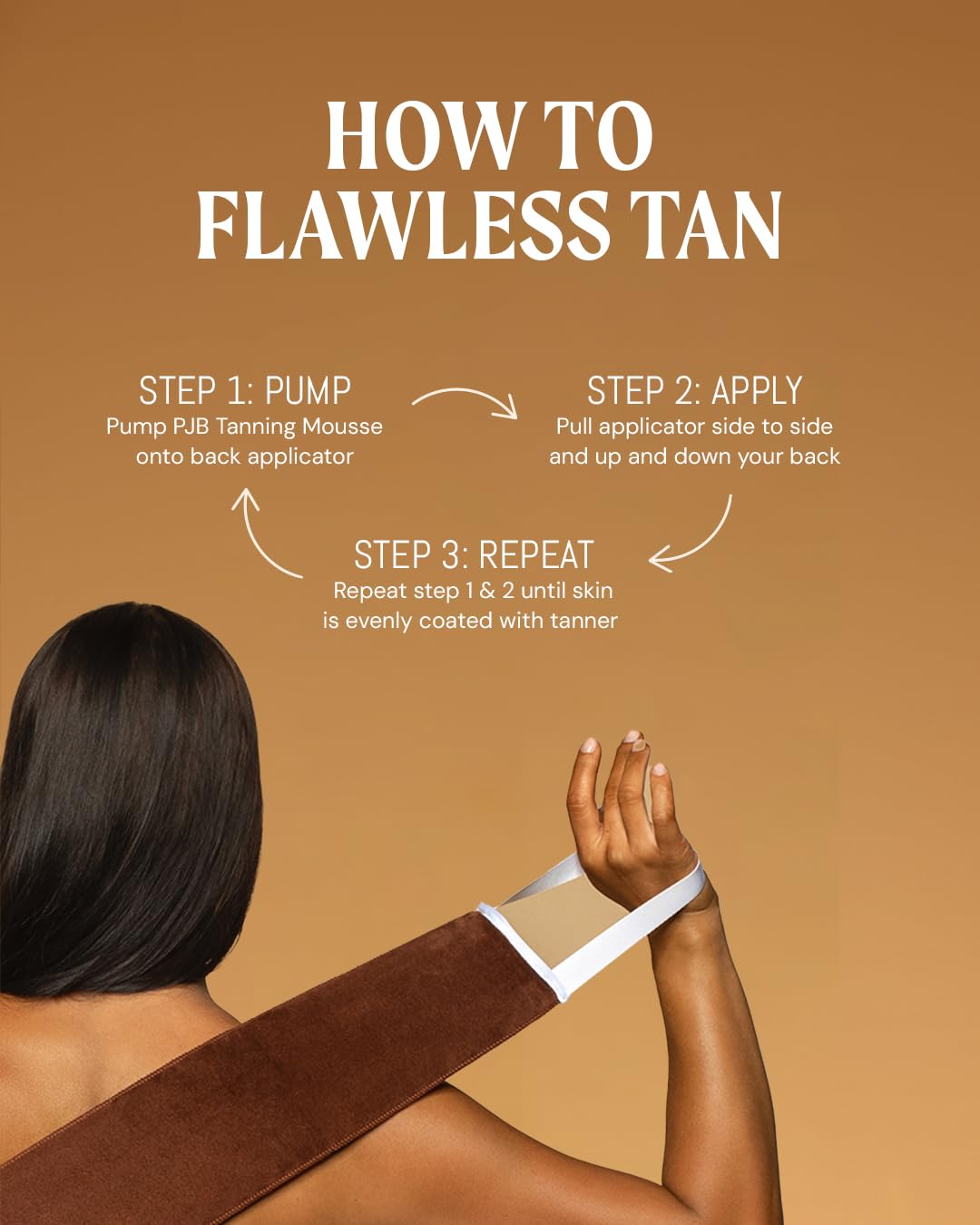 Peta Jane Back Tanning Applicator Mitt - Streak-Free, Easy Reach Self Tanner for Back & Body, Sunless Tan at Home, Ergonomic Design for Full Coverage Beauty & Personal Care Peta Jane
