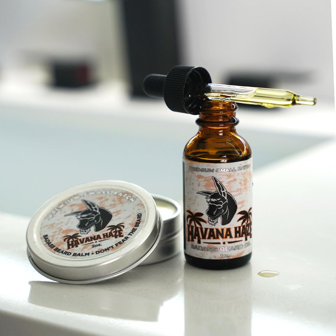 Badass Beard Care Beard Balm - The Havana Haze, 2 Ounce - All Natural Ingredients, Keeps Beard and Mustache Full, Soft and Healthy, Reduce Itchy Beauty and Personal Care Badass Beard Care