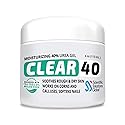 CLEAR 40, 40% Urea Gel, 4 oz w/Tea Tree & Coconut Oil, Aloe Vera Extract, Works on Calluses & Corns, Moisturizes & Softens Cracked Heels, Feet Beauty & Personal Care Scientific Solutions Global