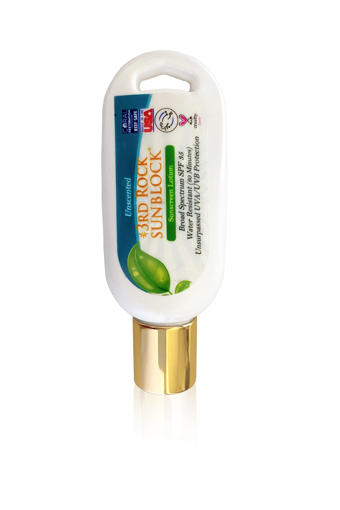 3rd Rock Essentials | Travel Size Sunblock® SunScreen Lotion SPF 35+ | Travel Sized All Natural Organic Zinc Unscented Sunscreen for Sun Protection | Beauty & Personal Care 3rd Rock Essentials