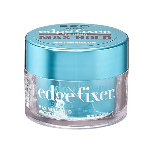 Red by Kiss Edge Fixer 24 Hour Maximum Hold Edge Wax No Flaking Biotin B7 Infused Hair Gel 1.01 fl.oz Beauty & Personal Care Red by Kiss