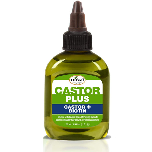 Difeel Premium Castor Plus Biotin - Mega-Growth Premium Hair Oil 2.5 oz. Beauty & Personal Care Difeel