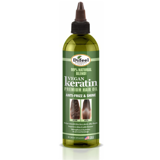 Difeel Vegan Keratin Premium Hair Oil - Anti Frizz & Shine 8 oz. Beauty & Personal Care Difeel