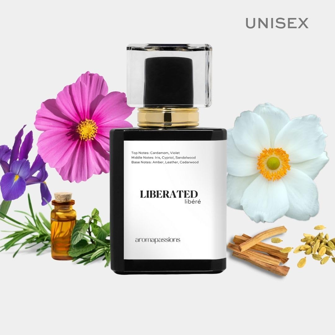 LIBERATED | Pheromone Perfume Cologne for Men and Women | Extrait De Parfum | Long Lasting Dupe Clone Essential Oil Fragrance | Perfume De Hombre Beauty & Personal Care aromapassions