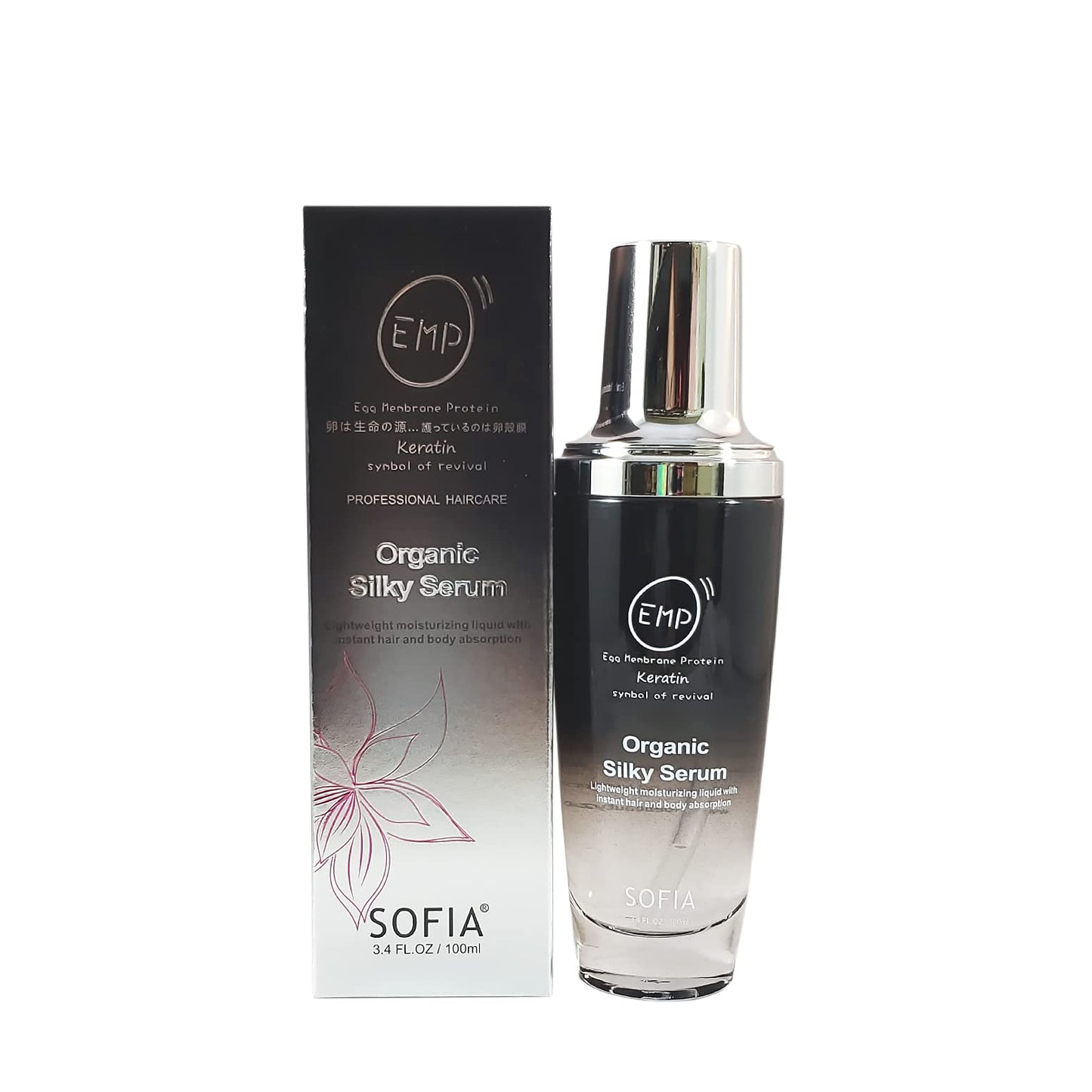 ODE SOFIA Organic Silky Serum, for Frizzy, Dry, Unmanageable Hair,3.4 Fl OZ, 100ml (3.4 OZ (100ML)) Beauty & Personal Care SOFIA BY ODE