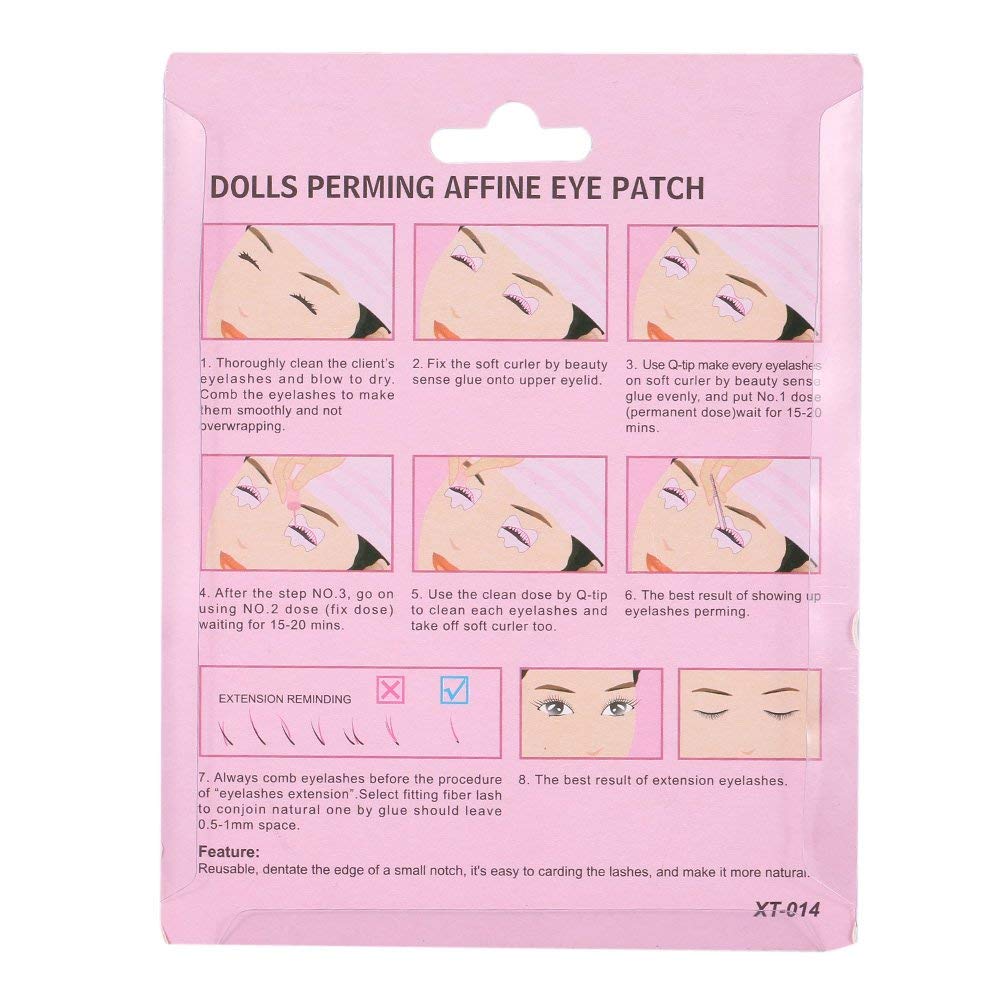 5Pairs/Set Silicone Eyelash Perming Curler, 3D Eyelash Perming Curling Pad Patch Eyelash Pad False Lashes Extension Makeup Tool for Eyelash Perm Beauty & Personal Care Vruping