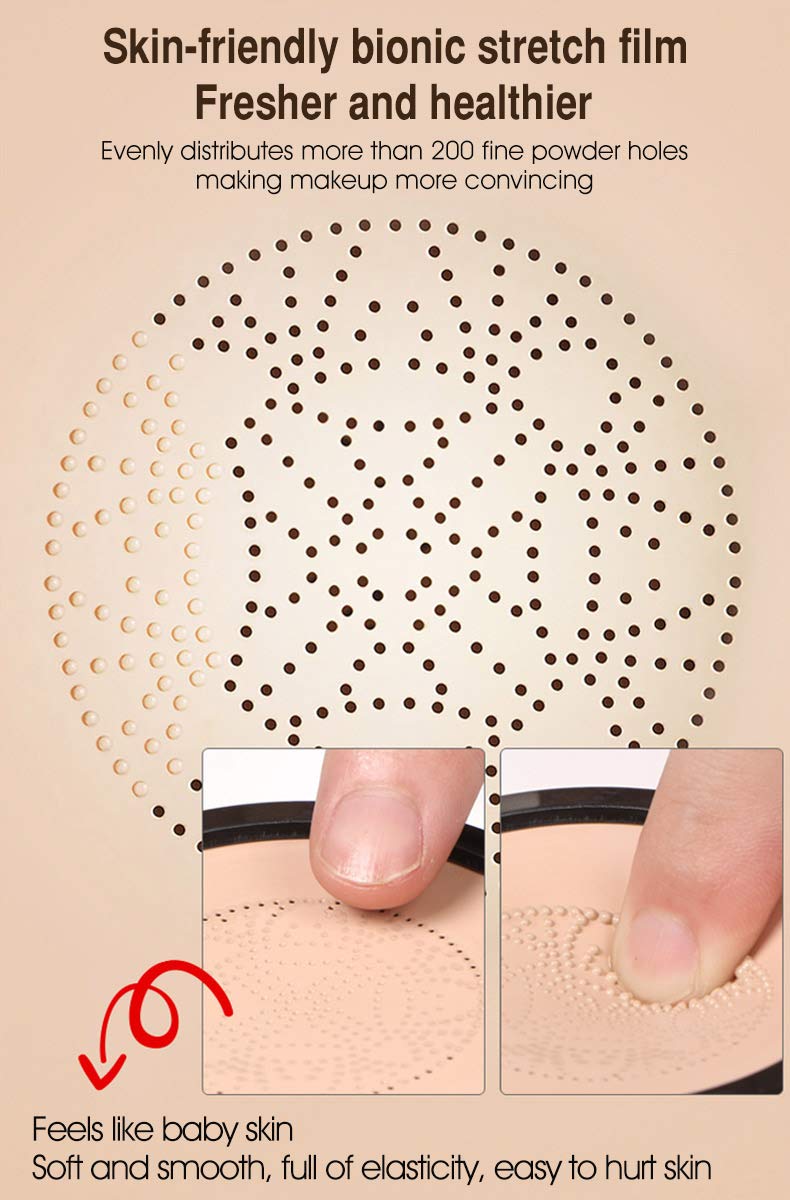 Aooba Air Cushion CC Cream Moisturizing Concealer Mushroom Head Brush Waterproof Makeup Foundation Moisture BB Cream for Women Girls (flower) Beauty & Personal Care Aooba