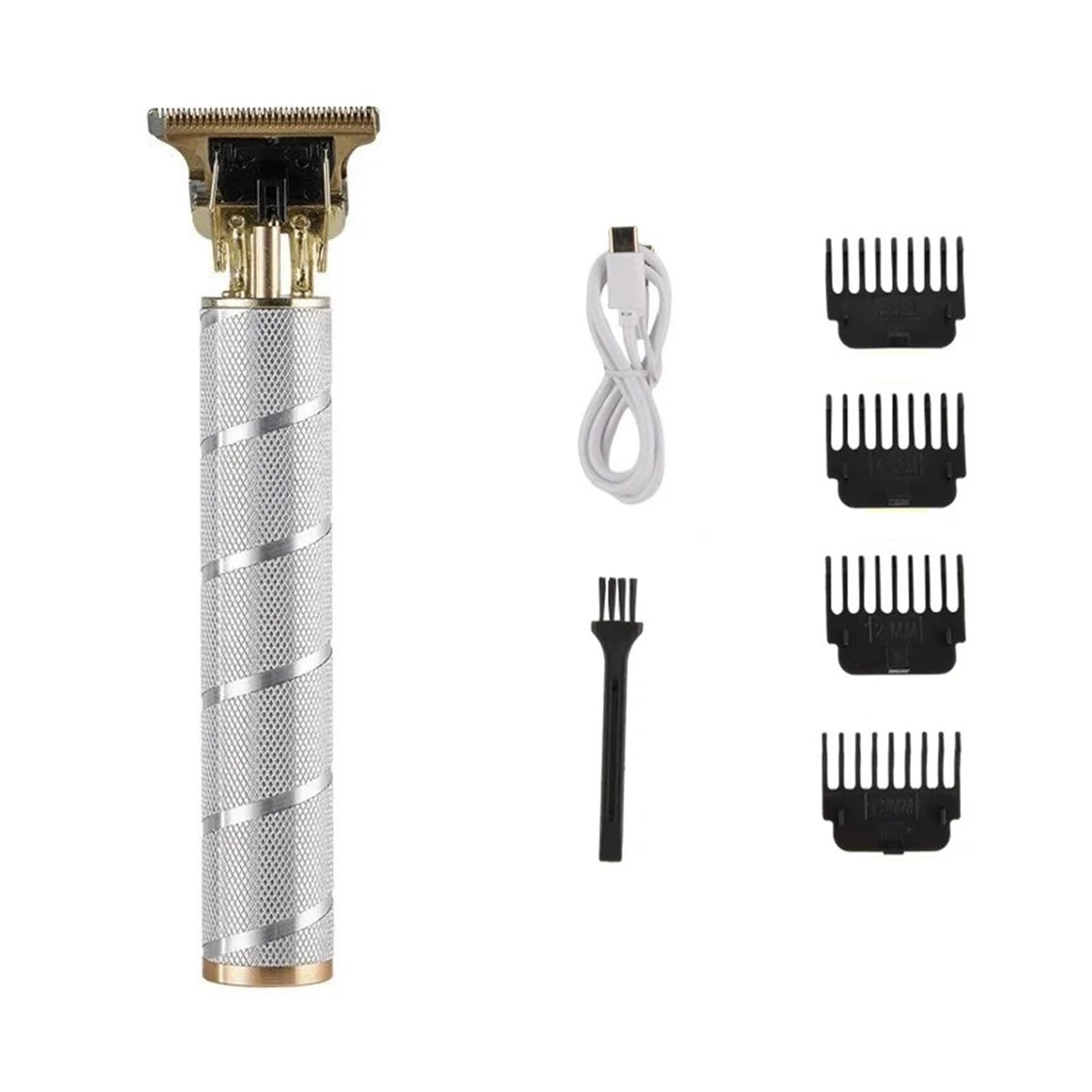Razors Electric T9 Hair Clipper Trimmer for Men Rechargeable Electric Shaver Beard Barber Hair Cutting Machine Men Beard Trimmer(Sliver Screw-nobox) Beauty and Personal Care EWKYLSEM