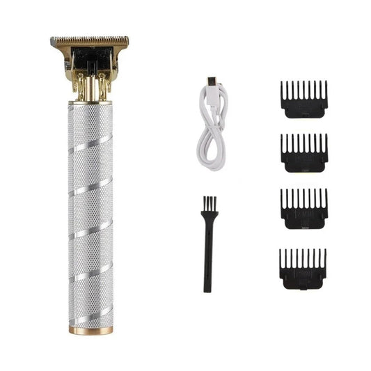 Razors Electric T9 Hair Clipper Trimmer for Men Rechargeable Electric Shaver Beard Barber Hair Cutting Machine Men Beard Trimmer(Sliver Screw-nobox) Beauty and Personal Care EWKYLSEM