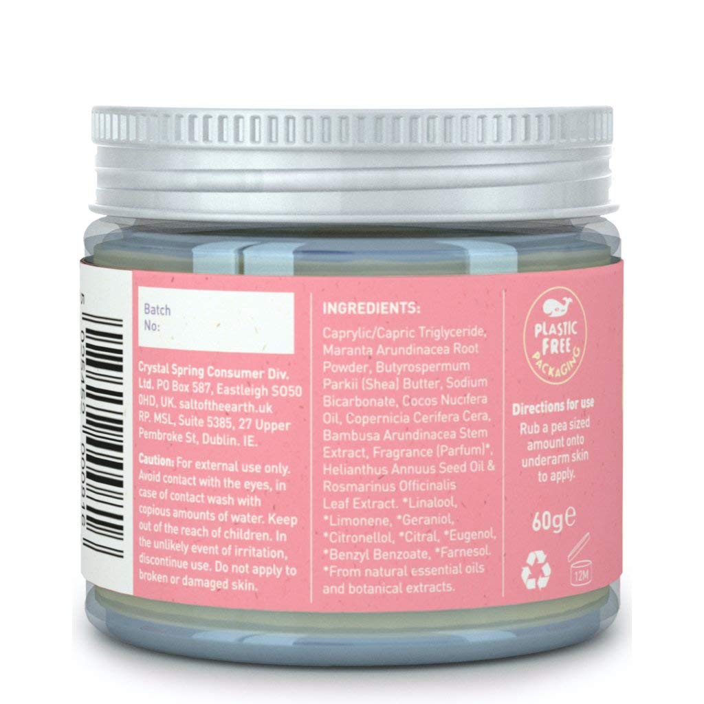 SALT OF THE EARTH Lavender & Vanilla Deodorant Balm, 60 GR Beauty and Personal Care Salt Of the Earth