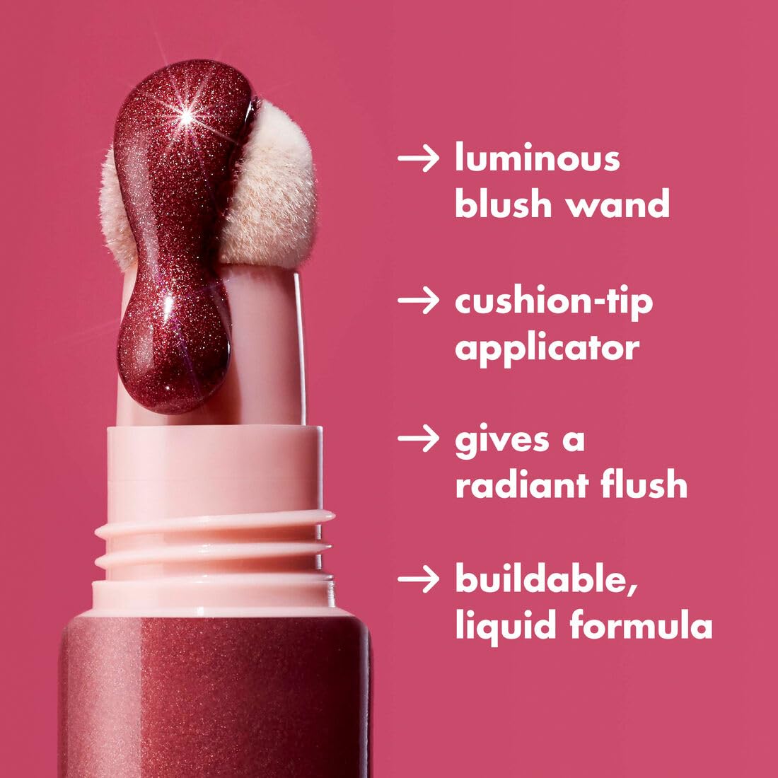 e.l.f. Halo Glow Blush Beauty Wand, Liquid Blush Wand For Radiant, Flushed Cheeks, Infused With Squalane, Vegan , Rosé You Slay Beauty & Personal Care e.l.f.