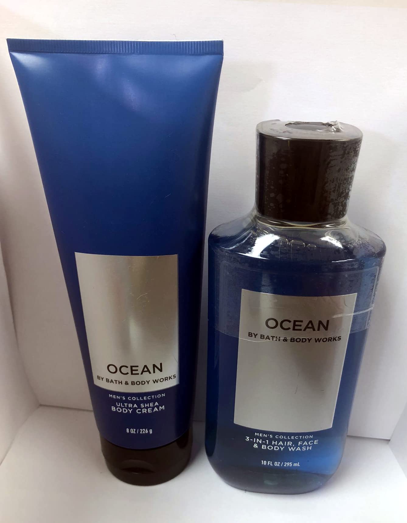 Bath & Body Works Men's Collection Ultra Shea Body Cream & 2 in 1 Hair and Body Wash OCEAN. Beauty & Personal Care Bath & Body Works