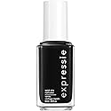 essie expressie Quick-Dry Vegan Nail Polish, Black 380 Now Or Never, 0.33 fl oz Beauty & Personal Care essie