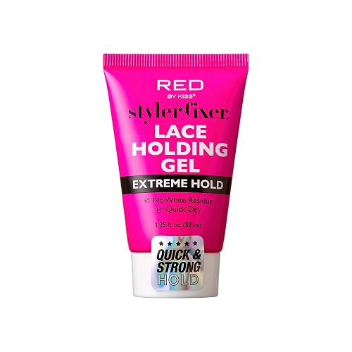 Red by Kiss Styler Fixer Lace Holding Gel, Long Lasting 72-Hr Wear, Quick-Dry Formula for Seamless Lace Application, Scalp Protection & Conditioning Beauty & Personal Care Red by Kiss