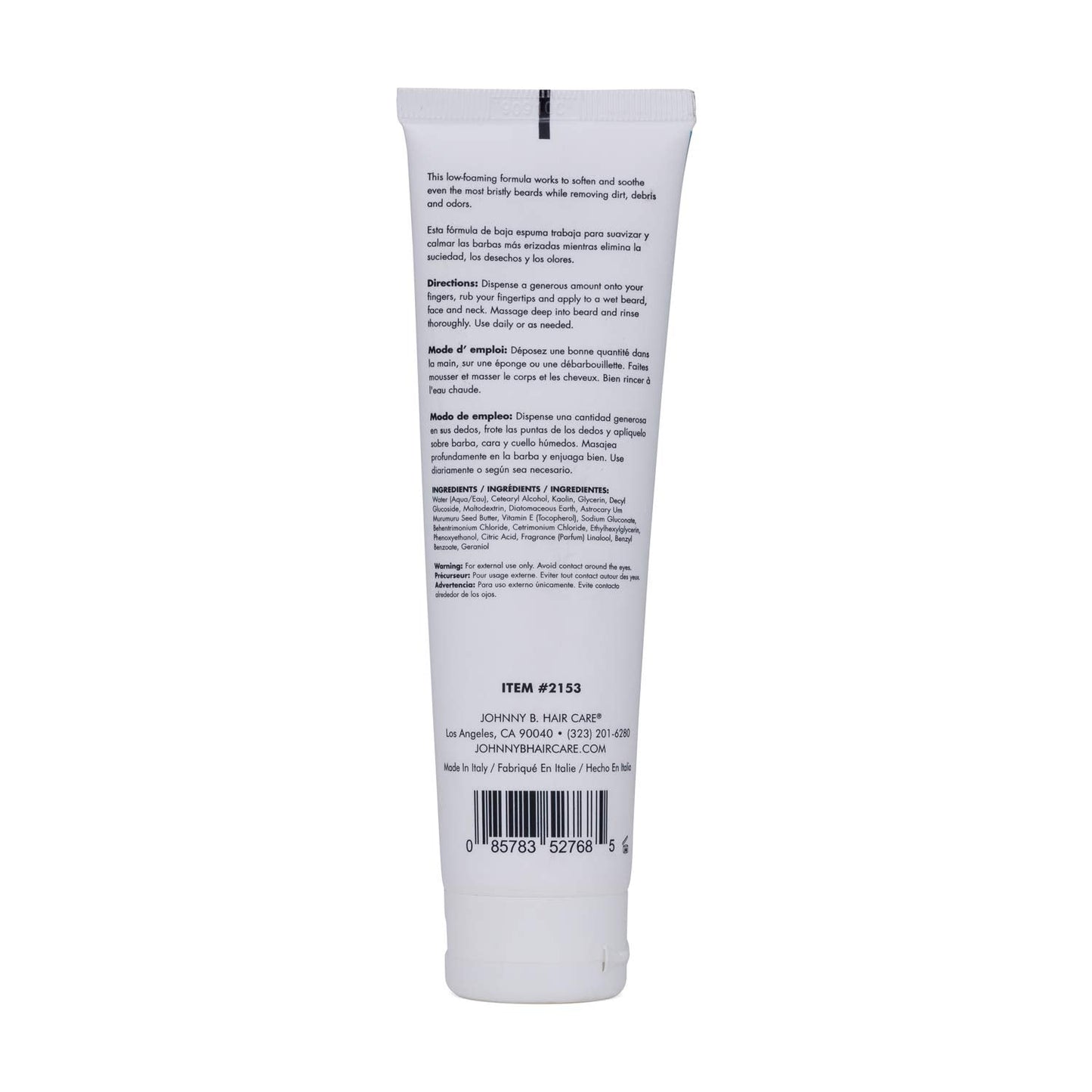 JOHNNY B. Refreshing Beard Wash, Softens and Soothes Facial Hair 3.3 oz. Beauty & Personal Care JOHNNY B.