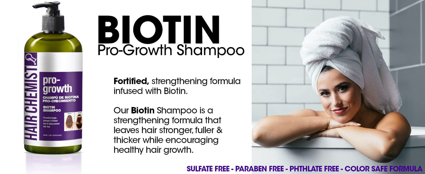 Hair Chemist Pro-Growth with Biotin Shampoo 33.8 oz. & Conditioner 33.8 oz. 2-PC Gift Box Beauty & Personal Care Hair Chemist