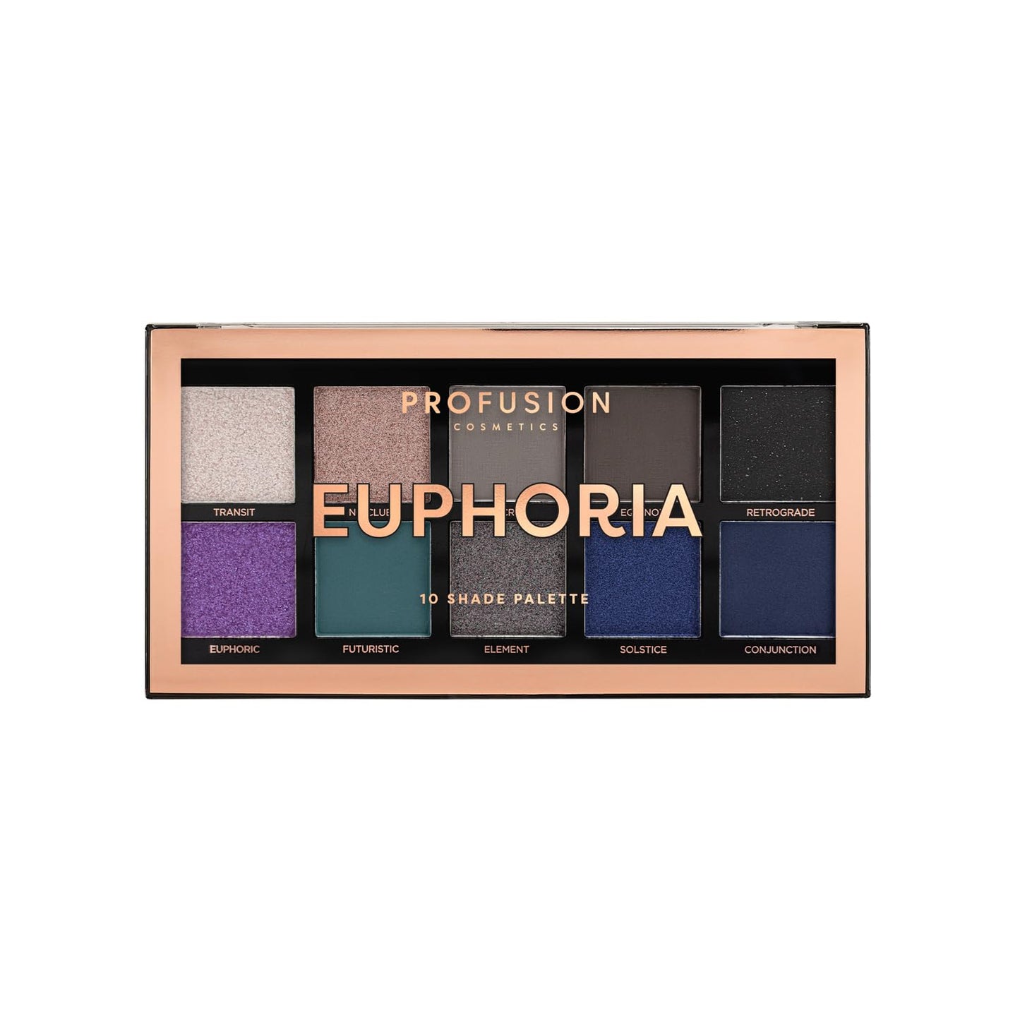 Profusion Cosmetics Euphoria 10 Shade Eyeshadow Palette Beauty & Personal Care Profusion Cosmetics