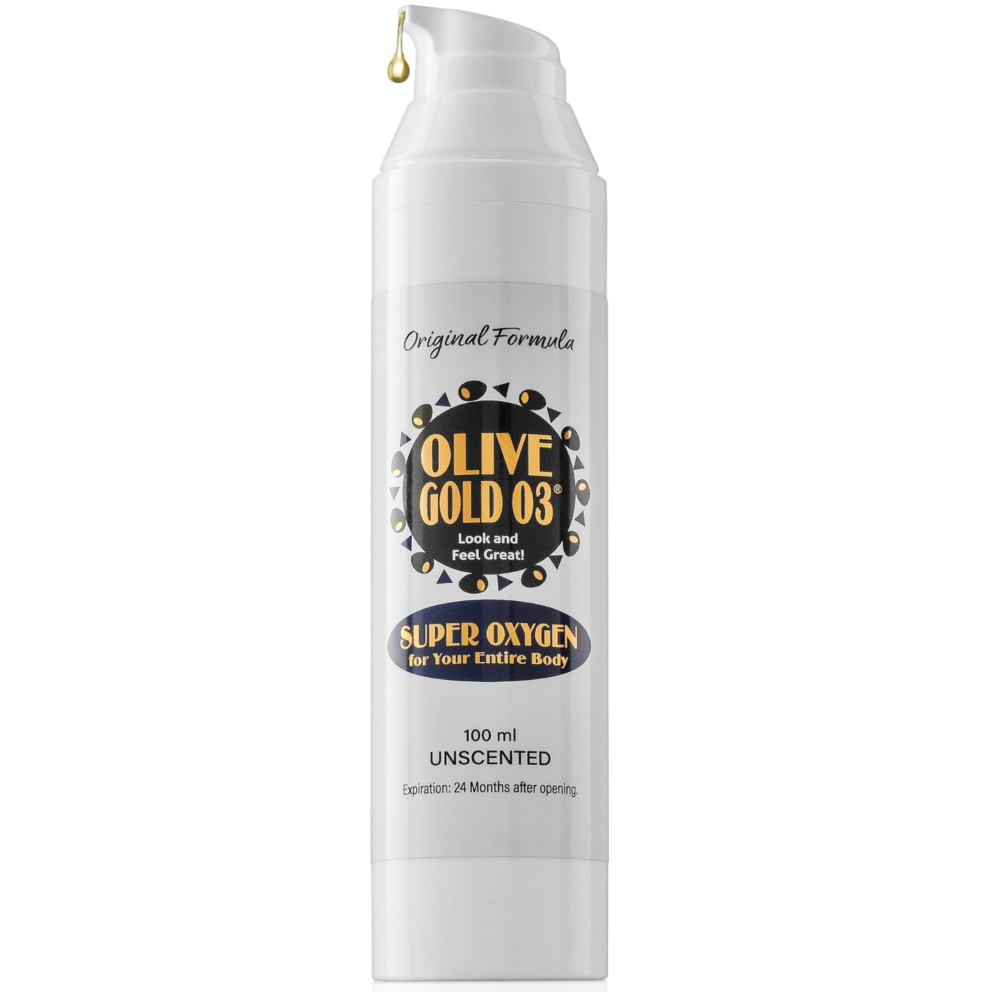 Olive Gold O3 Skin Care Lotion - Ozonated Olive Oil Moisturizer for Face & Body, Natural Hydration & Anti-Aging Support (4oz) Beauty & Personal Care olive gold 03