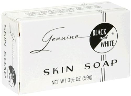 Black & White Skin Soap Bar 3.5 oz (Pack of 12) Beauty & Personal Care Black and White