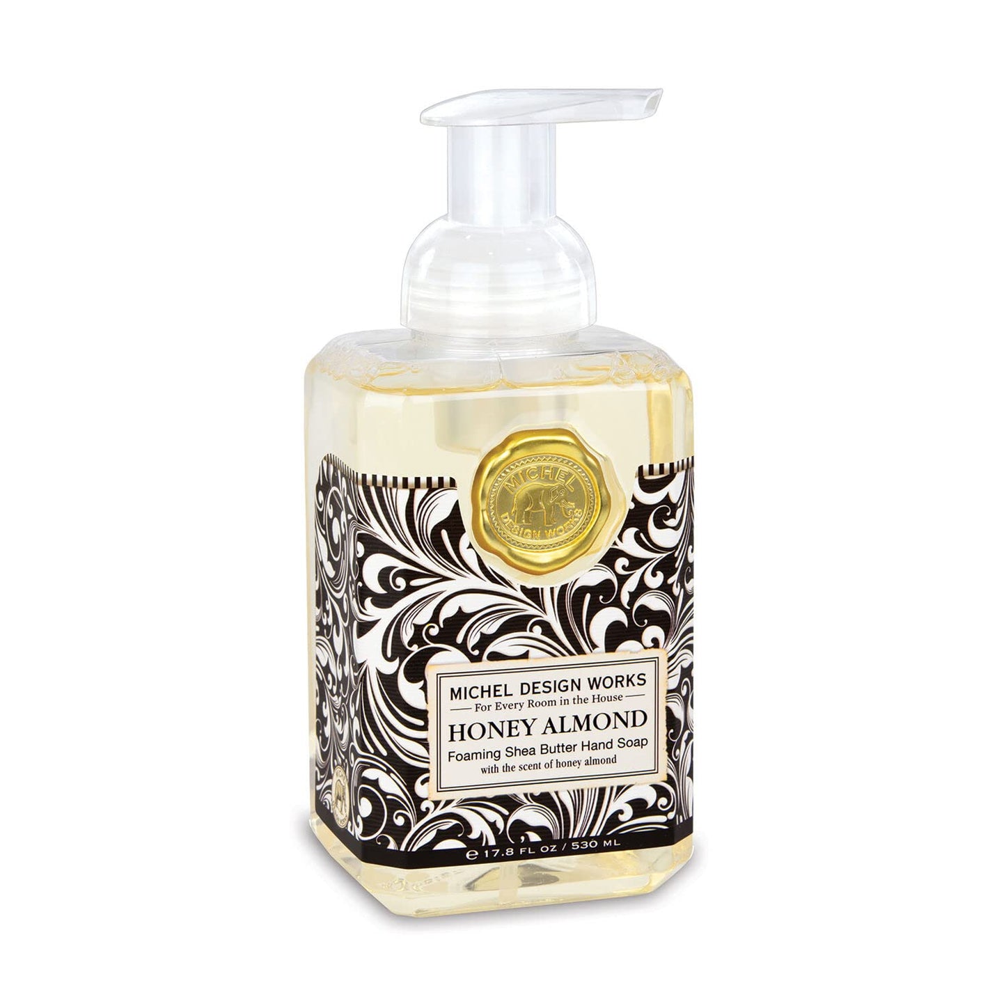 Michel Design Works Honey Almond Foaming Hand Soap with Soap Dispenser Beauty & Personal Care Michel Design Works