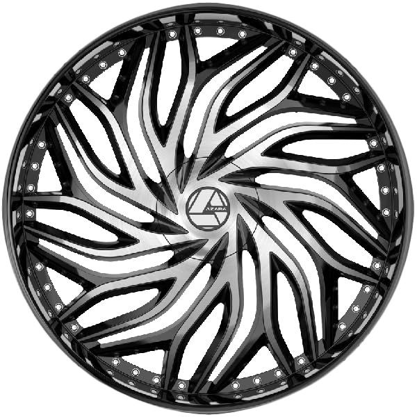 Azara AZA-537 20x8.5 5x114.3 5x120 +35 Cb 74.1 Gloss Black & Machined Beauty & Personal Care Azara