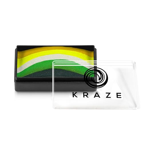 Kraze FX Dome Stroke - Summer Leaf by Linnea (25 gm), Professional 1-Stroke Split Cake, Hypoallergenic, Non-Toxic, Water Activated Face & Body Beauty & Personal Care Kraze FX