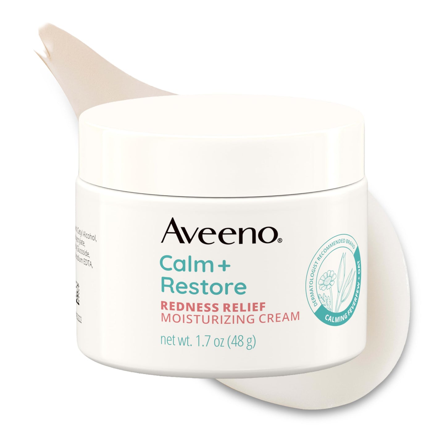 Aveeno Calm + Restore Redness Relief Moisturizing Face Cream, Non-Comedogenic Facial Moisturizer with Ceramide & Vitamin B5, Hydrating for Dry Beauty & Personal Care Aveeno