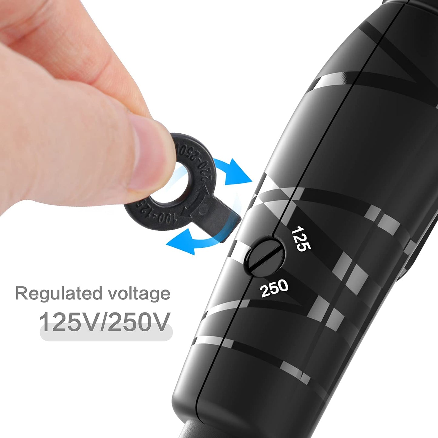 Portable Mini Blow Dryer with Concentrator&Diffuser, with Nozzle Attachment Ceramic,Lightweight Travel Hair Dryer, 2 Heat Settings Beauty & Personal Care DAN Technology