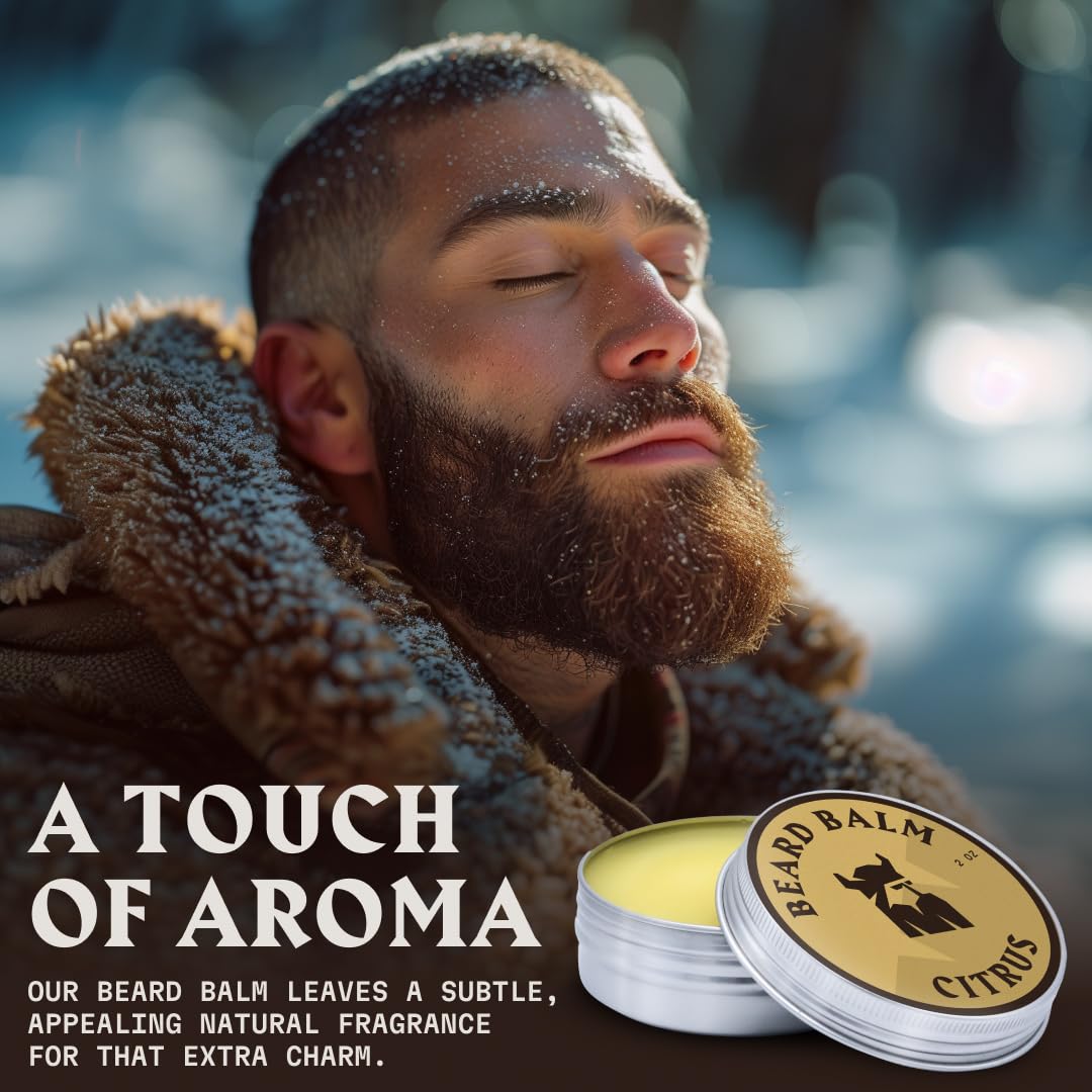 Striking Viking Beard Balm for Men - Leave in Beard Conditioner - Styling Balm Made with Naturally Derived Beard Butter, Argan & Jojoba Oils (2 Ounce Beauty & Personal Care Striking Viking