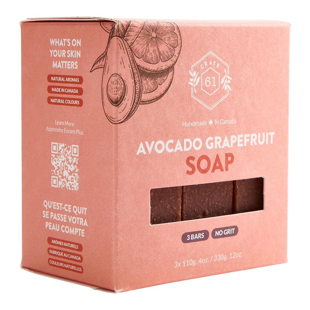 Crate 61 Organics, Handmade in Canada, Plant Based Cold Process Natural Bar Soap For Face And Body, With Premium Essential Oils, For Men And Women 3 Beauty & Personal Care Crate 61 Organics