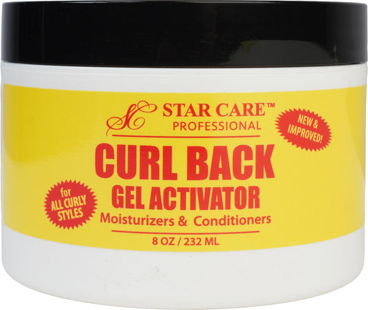 STAR CARE Curl Back Gel Activator 8oz Hydrating Curl Enhancer with Glycerin Softens Moisturizes for Healthy Defined Curls Reduces Breakage & Split Beauty & Personal Care STAR CARE