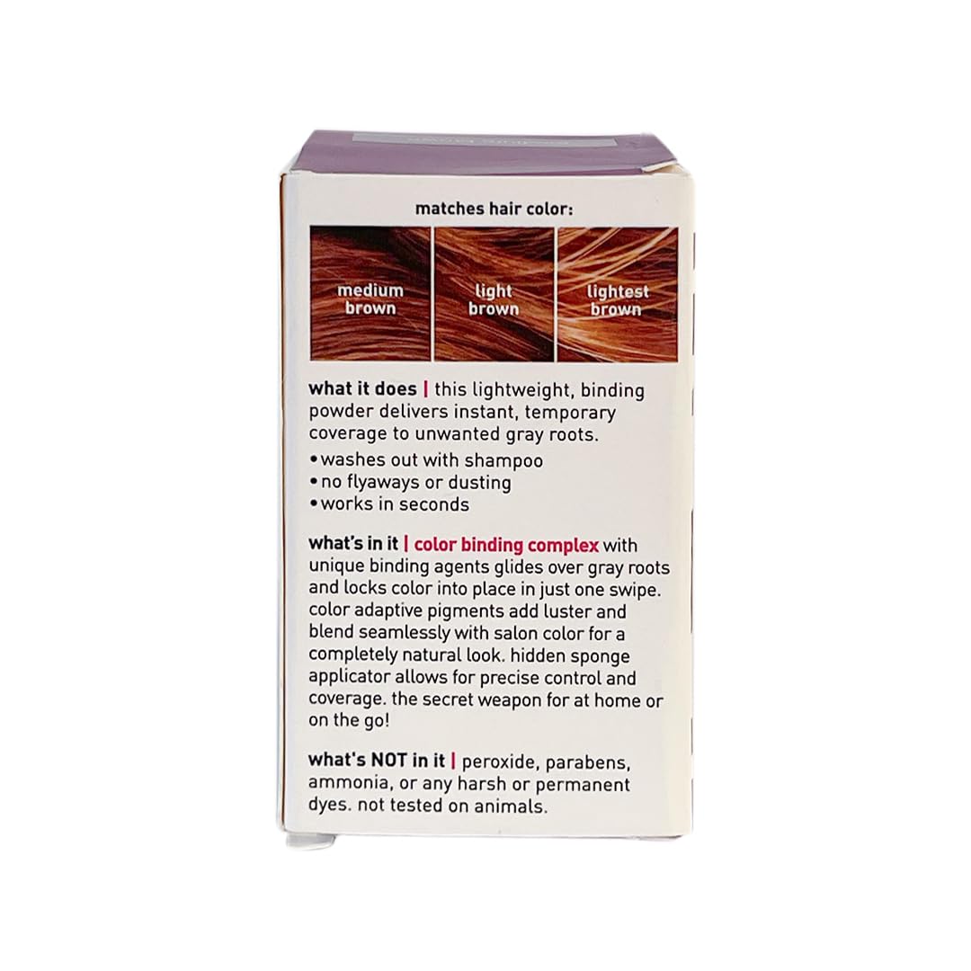 Style Edit Root Touch Up Powder | Temporary Hair Color for Gray Roots and Thinning Hair | Salon-Quality, Transfer-Resistant Hair Concealer | Medium Beauty & Personal Care STYLE EDIT
