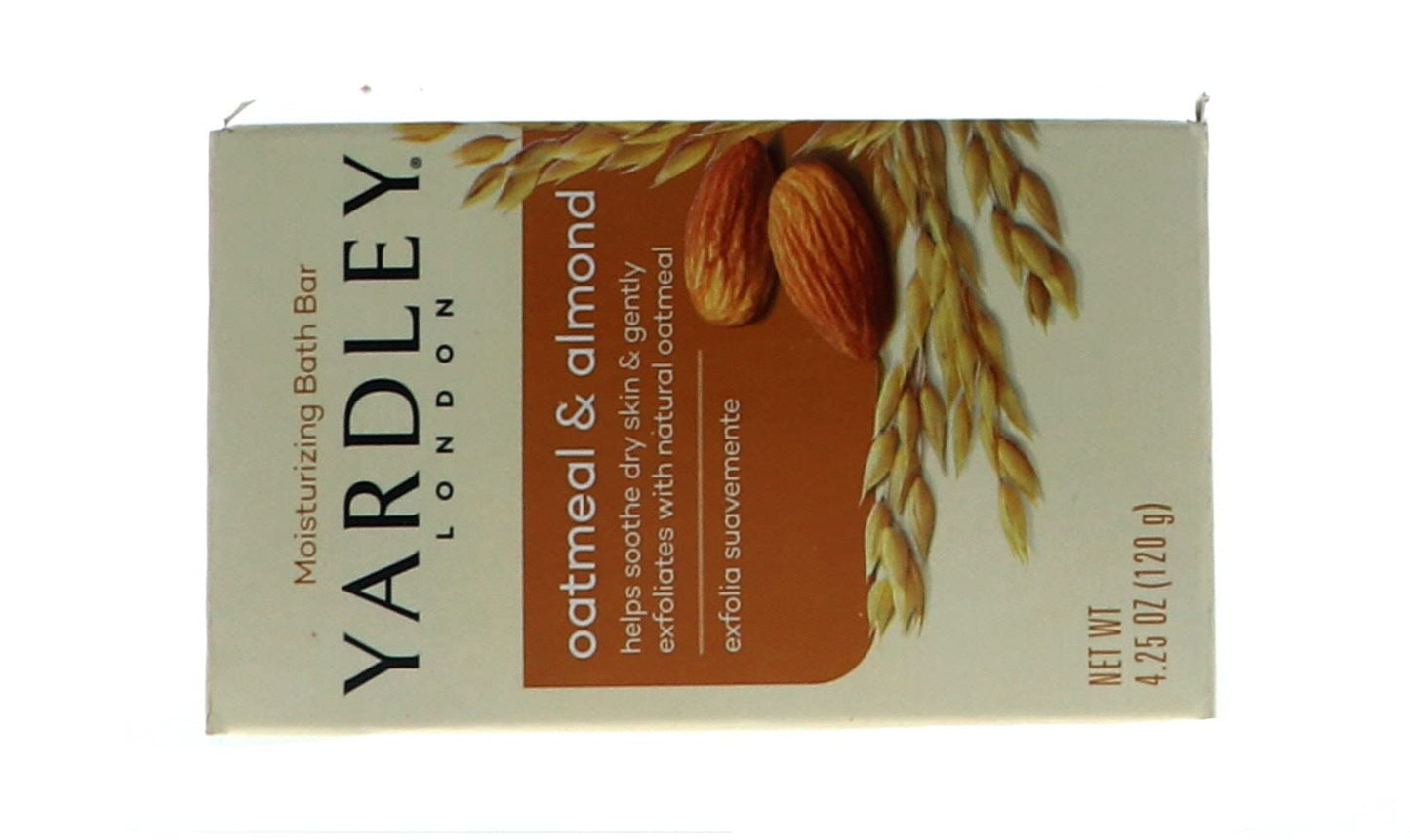 Yardley Oatmeal Almond Bath Bar 4oz - Pack of 6 Beauty & Personal Care Yardley