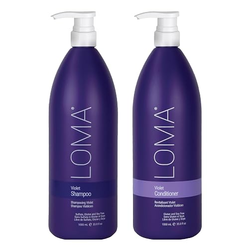 Loma Hair Care Violet Shampoo Violet Conditioner Duo, 33.8 Fl Oz each Beauty & Personal Care Loma