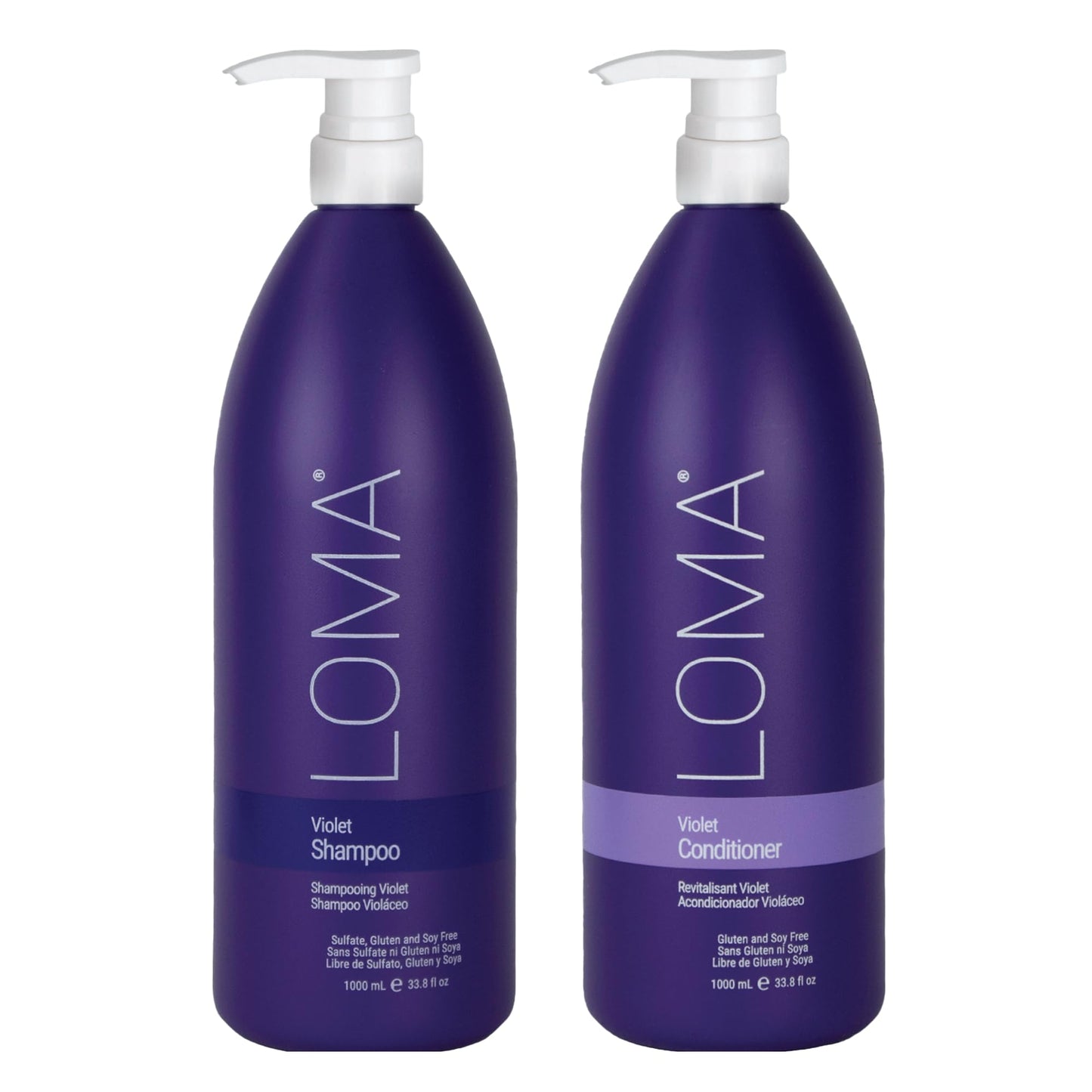 Loma Hair Care Violet Shampoo Violet Conditioner Duo, 33.8 Fl Oz each Beauty & Personal Care Loma