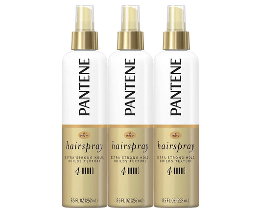 Pantene Hairspray Non-aerosol, Extra Strong Hold, Pro-V Level 4, Texture Building, 8.5 fl oz, Triple Pack Beauty & Personal Care Pantene