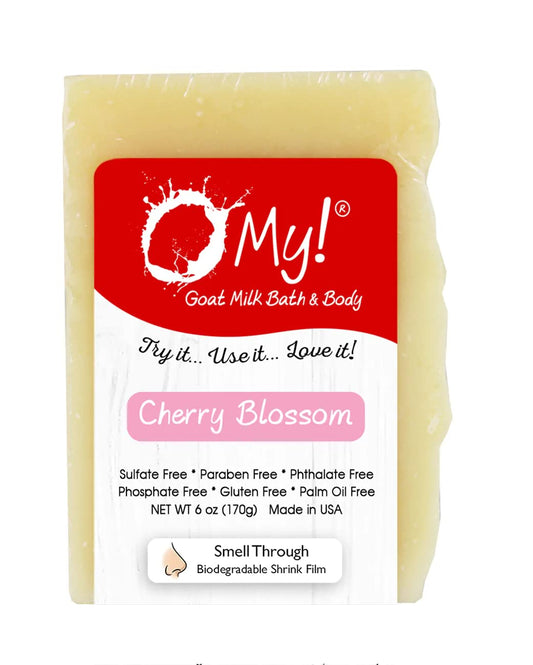 O My! Goat Milk Soap Bar 6oz | Made with Farm-Fresh Goat Milk | Free of Parabens & More | Handcrafted USA Beauty & Personal Care O My!