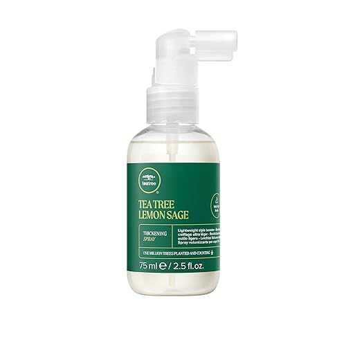 Tea Tree Lemon Sage Thickening Spray, Builds Body + Boosts Volume, For Fine Hair, 2.5 fl. oz. Beauty & Personal Care Tea Tree