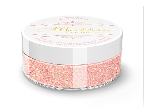MARBLERS Chunky Natural Mica Powder [Blossom Pearl] 0.11oz (3g) | Highly Pigmented | Non-Toxic, Vegan, Cruelty-Free | Eyeshadow, Body Butter, Nail Beauty & Personal Care MARBLERS