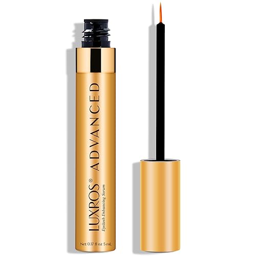 Eyelash Growth Serum 5 mL: Get Thick, Strong Lashes in Just 3-4 Weeks with Our Plant-Based Eyelash Growth Serum - No Parabens - Made in USA Beauty & Personal Care LUXROS
