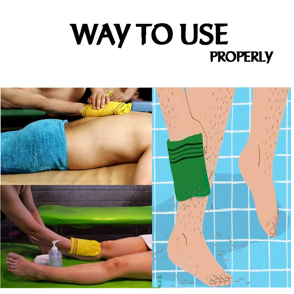GOLDSANGSA-Korean Bath Towel Washcloth 20pcs/Body Scrub Genuine Exfoliating Bath Mitten Remove Dead Skin(Green) Beauty & Personal Care GOLDSANGSA